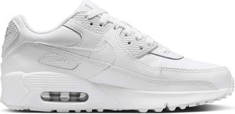 Nike Big Kids Air Max 90 Shoes In White/metallic Silver/white/white