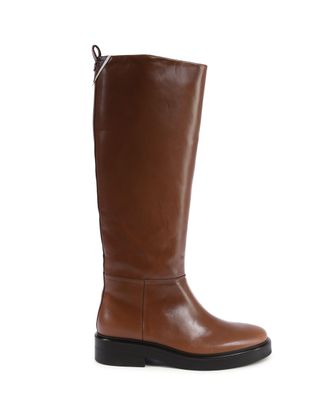 Tommy Hilfiger Womens Kneehigh Leather Boots - Brown - Size EU 37