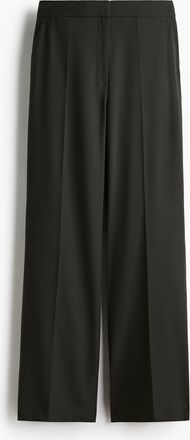 H&M Hose mit geradem Bein und Bügelfalten - Green