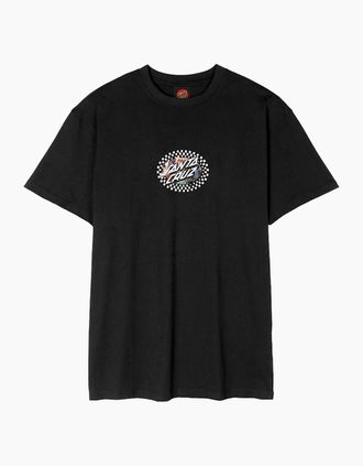 Santa Cruz Mens Santa Cruz Mens Collage Oval Dot Short Sleeve T-Shirt - Black - Size: 38