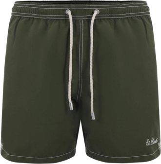 MC2 Saint Barth Groene Zwemboxer Mediterrane Stijl - Heren - Strandmode - Groen - XL - Polyester - Badmode