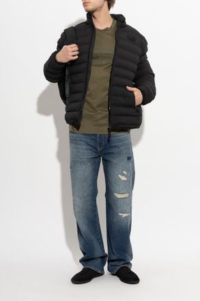 Emporio Armani Insulated Jacket With Stand-up Collar, Mens, Black