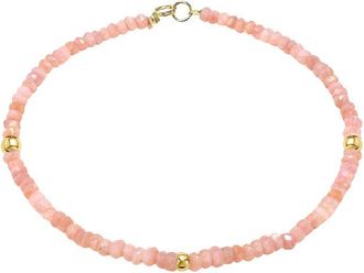 Jewelmak 14K Pink Opal Bracelet