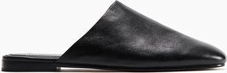 H&M Mules aus Leder - Schwarz