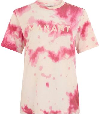 Isabel Marant Isabel Marant, T-Shirts, female, Pink, Size: XS Tie-dye T-shirt