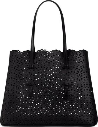 Alaia 37 Mina Leather Tote Bag
