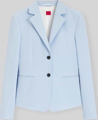 HUGO BOSS Regular Fit Kurzblazer in Hellblau, Gr&ouml;&szlig;e 32