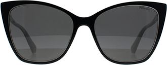 Polaroid PLD 4181/S 80S M9 zwart wit grijs gepolariseerde zonnebril