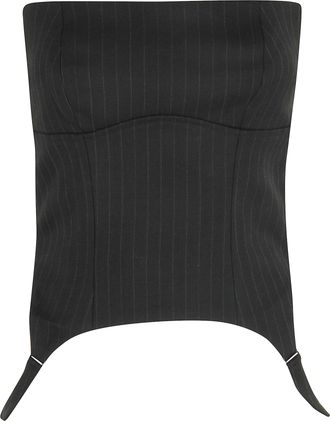 Misbhv Pinstripe Corset Top