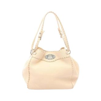Fendi Pre-owned Handbags, female, Beige, Size: ONE SIZE Pre-owned Vintage Handbag