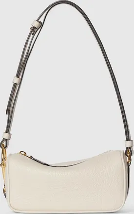 Gucci Half Horsebit Mini Bag, White, Leather
