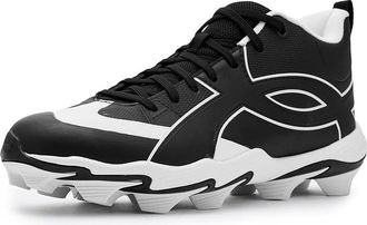 Under Armour Leadoff Icon Mid Baseball Cleats Mens Shoes Black/Black/Anthracite : 10.5 D - Medium, Synthetic