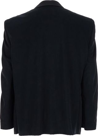 Balenciaga Mens Jacket Wool Black Blazers