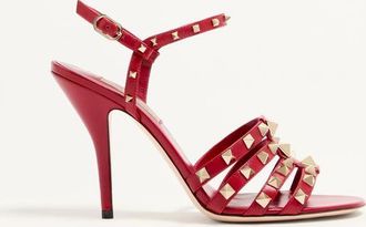 Valentino Garavani Rockstud Kidskin Sandal 100mm Wo