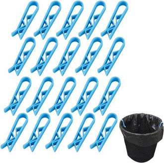 No Brand Adem&aacute;s: Juego De 20 Clips De Pl&aacute;stico Para Sujetar El Cubo De Basura De La Cocina Y La Bolsa De Hombro - Clip Resistente - Color Aleatorio - Accesorio