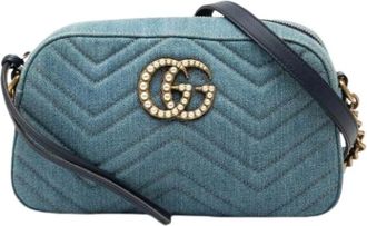 Gucci Pre-owned Cross Body Bags, female, Blue, Size: ONE SIZE Pre-owned Crossbody Bag