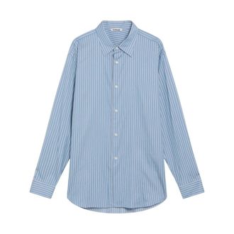 Auralee Heren, Overhemden, Blauw, Maat: XL Katoen