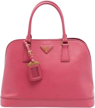 Prada Pre-owned Promenade Satchel - Dames - Vintage Handtas - Roze - ONE Size - Leer - Vintage