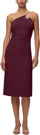 H&eacute;rve L&eacute;ger Strappy Jersey Midi Dress W Crystal Tr