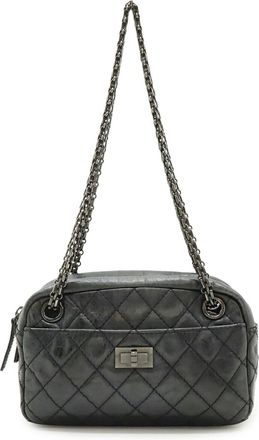 Chanel Metallic Leather Pochette Shoulder Bag (Pre-Owned)