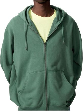 Uniqlo Uniqlo Sweat Full-zip Hoodie Green 482311-55