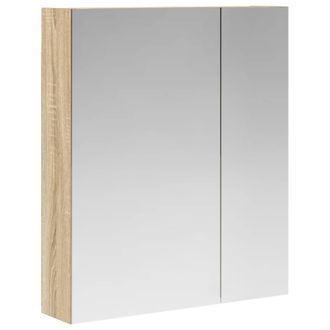 vidaXL Armario Con Espejo De Ba&ntilde;o Roble Sonoma 60 X 14,5 X 70 Cm Vidaxl