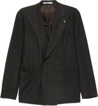 Tagliatore Vesuvio Jacket - Heren - Blazers - Bruin - M - Jassen