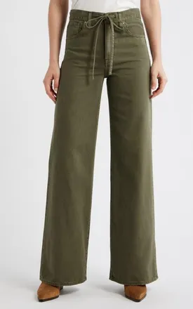 Madewell The Ultimate Wide-Leg Jeans in Airy Denim in Faded Ivy at Nordstrom, Size 27