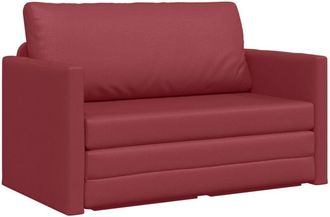 vidaXL Vidaxl - Sofa Bed Wine red 124 x 71 x 78 cm Artificial Leather