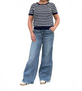Judy Blue Take Me Back Wide Leg Jeans In Medium Wash