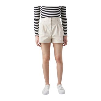 Tommy Hilfiger Casual en moderne katoenen shorts - Dames - Bermuda - Wit - W28 - Katoen - Korte Broeken
