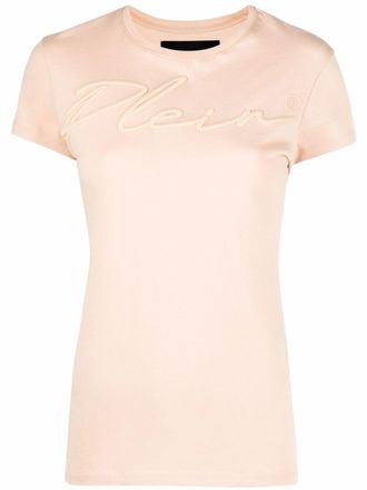 Philipp Plein T-shirt met geborduurd logo - Beige