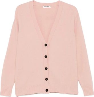 Jil Sander Cardigan - Dames - Vesten - Roze - XL - Truien & Vesten