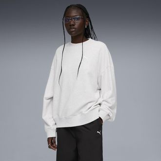 Puma Felpa oversize Wardrobe Essentials da donna, Abbigliamento, Bianco, XL