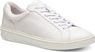 Johnston & Murphy Ashley Sneaker in White Glove Leather at Nordstrom, Size 8.5