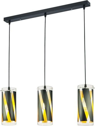 Reality Lampada a sospensione a sospensione soggiorno sala da pranzo illuminazione plafoniera in vetro nero realtà luci R30900332