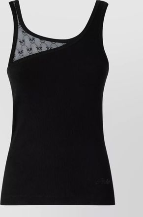Pinko ribbed cotton tank top