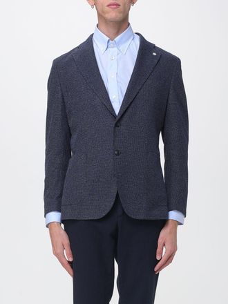 Manuel Ritz Jacket Men color Blue