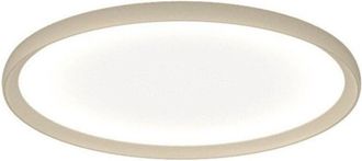 Top-Light Plafoniera moderna top light plana 1221 60 led cct switch metallo acrilico, finitura metallo sabbia