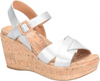 Kork-ease Womens Myrna Ankle Strap Sandal In Silver