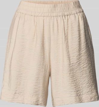 MY ESSENTIAL WARDROBE Relaxed Fit Shorts in Crinkle-Optik Modell Kelly in Beige, Gr&ouml;&szlig;e 34
