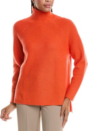 N.Peal N.Peal High Neck Ribbed 100% Cashmere Sweater
