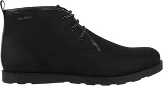 Firetrap Heren su&egrave;de platte woestijnlaarzen (Zwart)