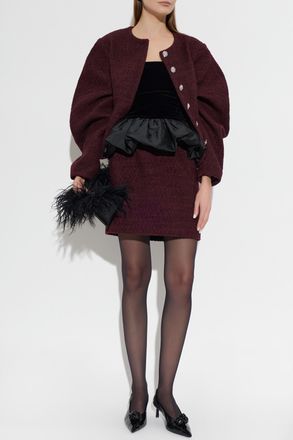 Rotate Short Skirt, Womens, Burgundy