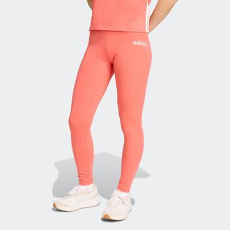 adidas Leggings ADIDAS SPORTSWEAR ESSENTIALS LINEAR COTTON, Damen, Gr. XS, N-Gr, weiss (semi turbo, wei&szlig;), Obermaterial: 90% Baumwolle, 10% Elasthan, Hosen L