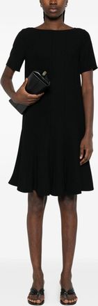 Emporio Armani Womens Black Flared Hem Dress - Size EU 44 (Womens)