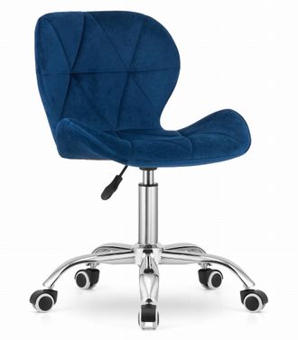 OEM Sill&oacute;n Giratorio De Terciopelo Avola - Azul Marino