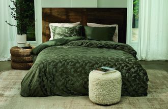 Swiss Sense Rivi&egrave;ra Maison Sanu Dekbedovertrek Olive Green