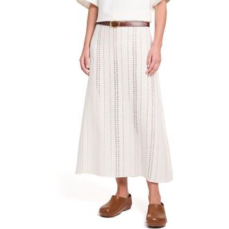 TWP The A-Line Unlined Skirt in Ivory at Nordstrom, Size 10