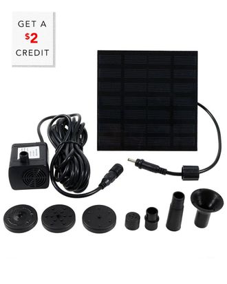 Sunnydaze Outdoor Submersible Solar Fountain Water Pump Kit With $5 Credit
